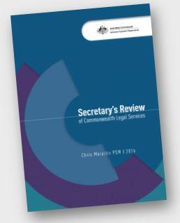 Secretary's Review of Commonwealth Legal Services cover image